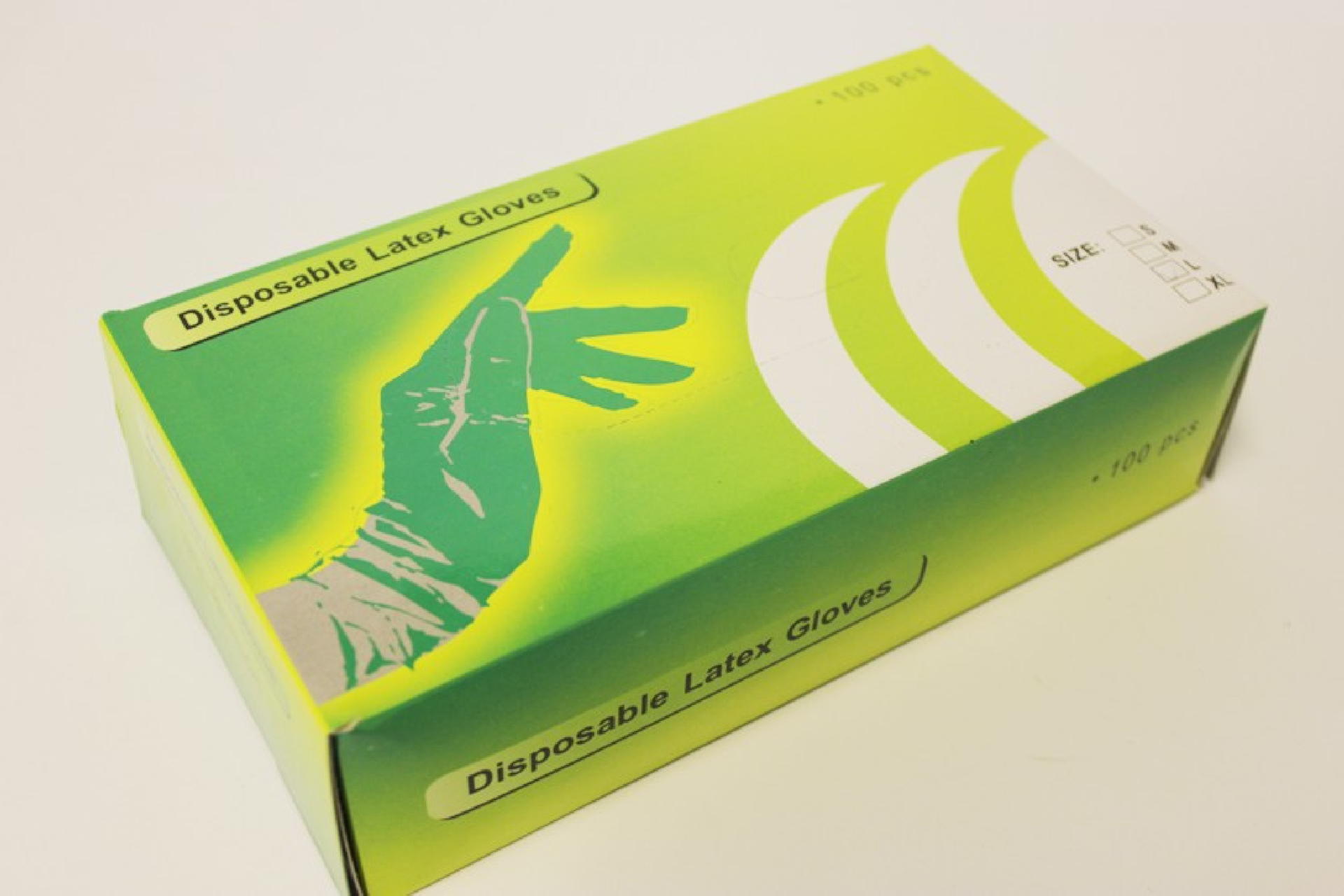 100 Clear Latex Gloves Small Medium Large Powder Free Garage Mechanic